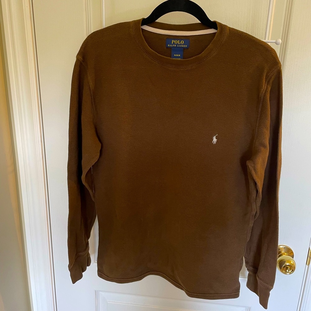 Polo Ralph Lauren Men’s Long Sleeved Waffle Cotton Shirt